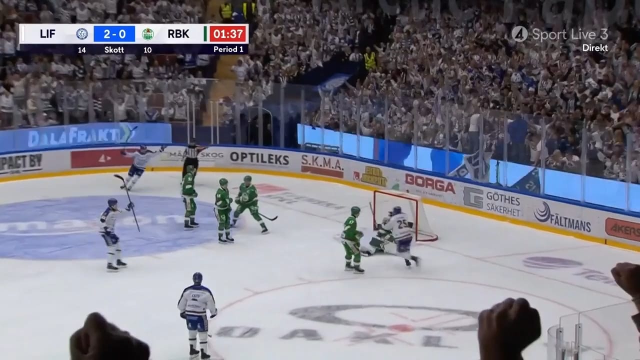 Se målen från Leksands första seger här