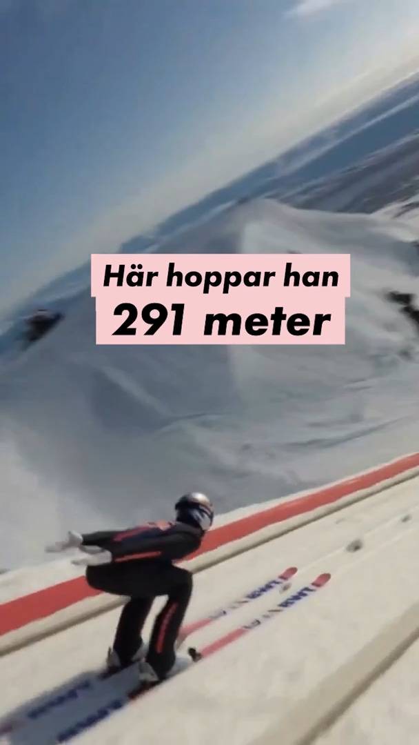 Här hoppar han 291 meter på Island