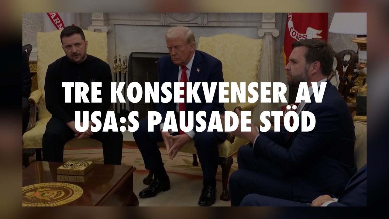 Experten: Tre konsekvenser av USA:s pausade stöd