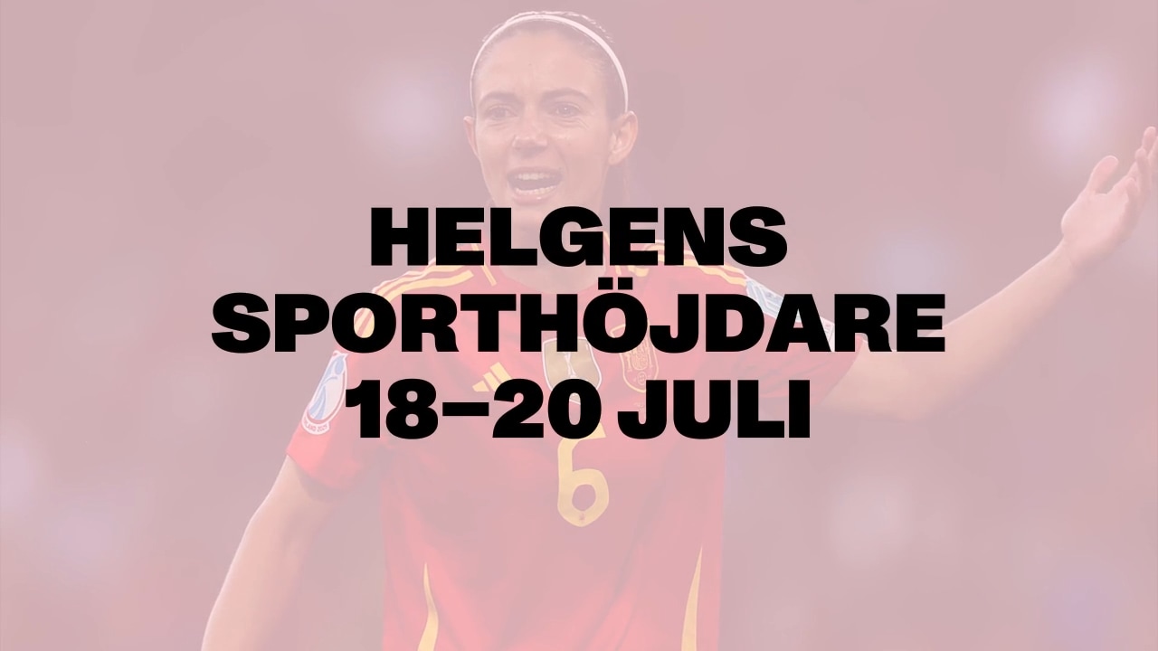 Här är helgens sporthöjdare 18-20 juli