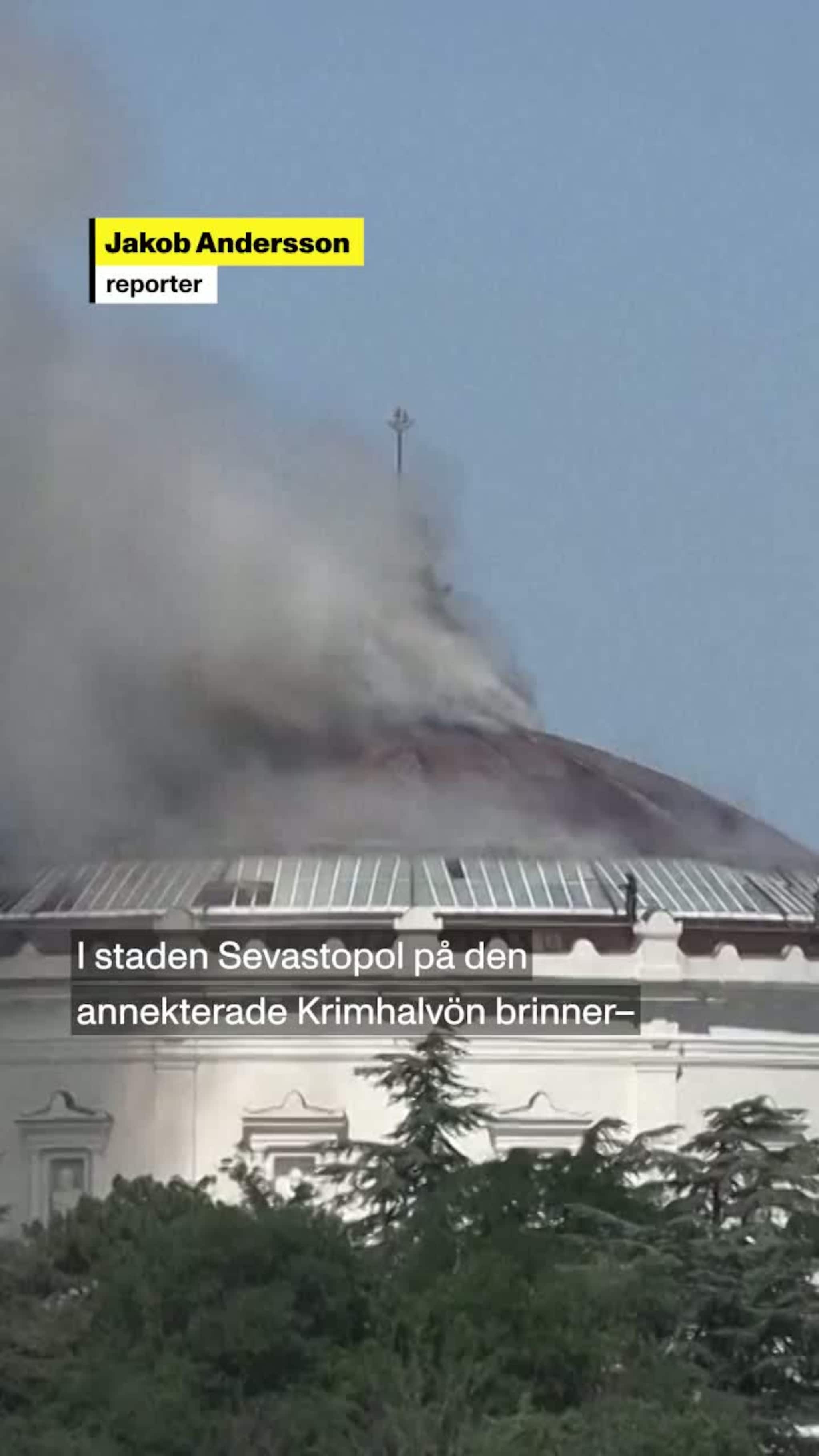 Jättelik krigstavla förstörd i drönarattack