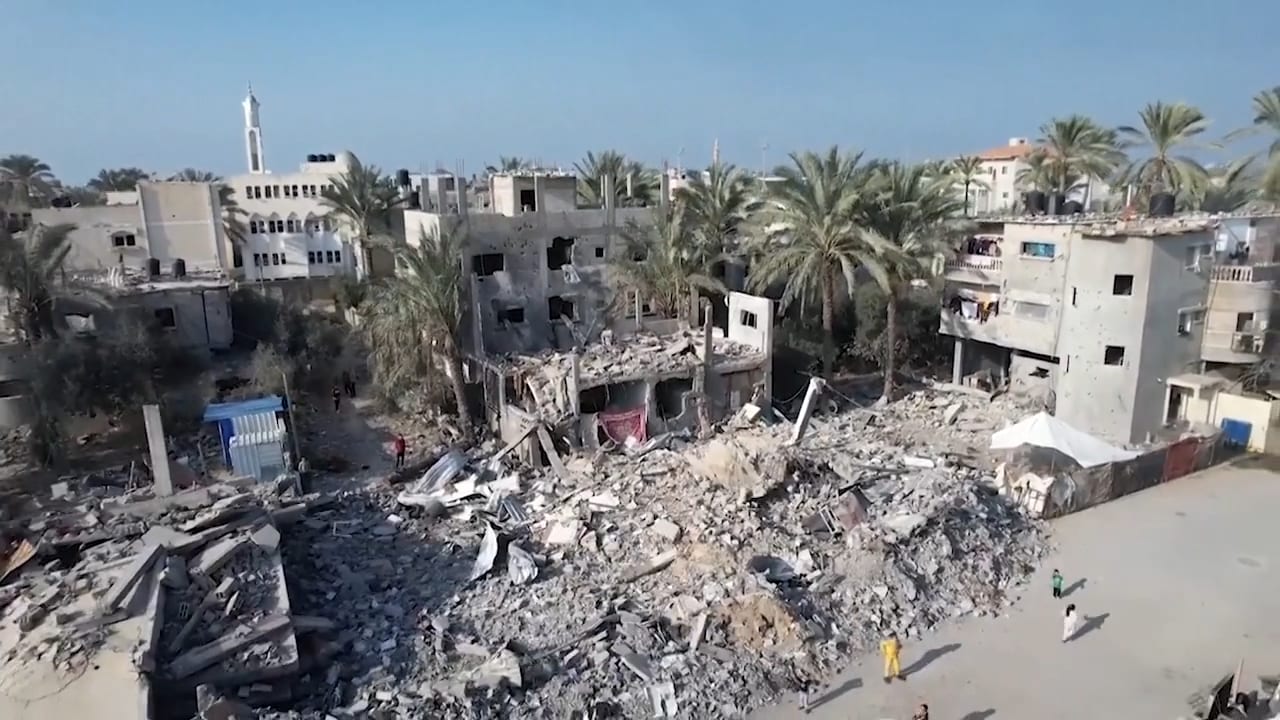 Drönarbilderna över Gaza avslöjar total förödelse