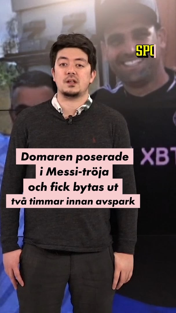 Domaren petades efter Messi-bilden