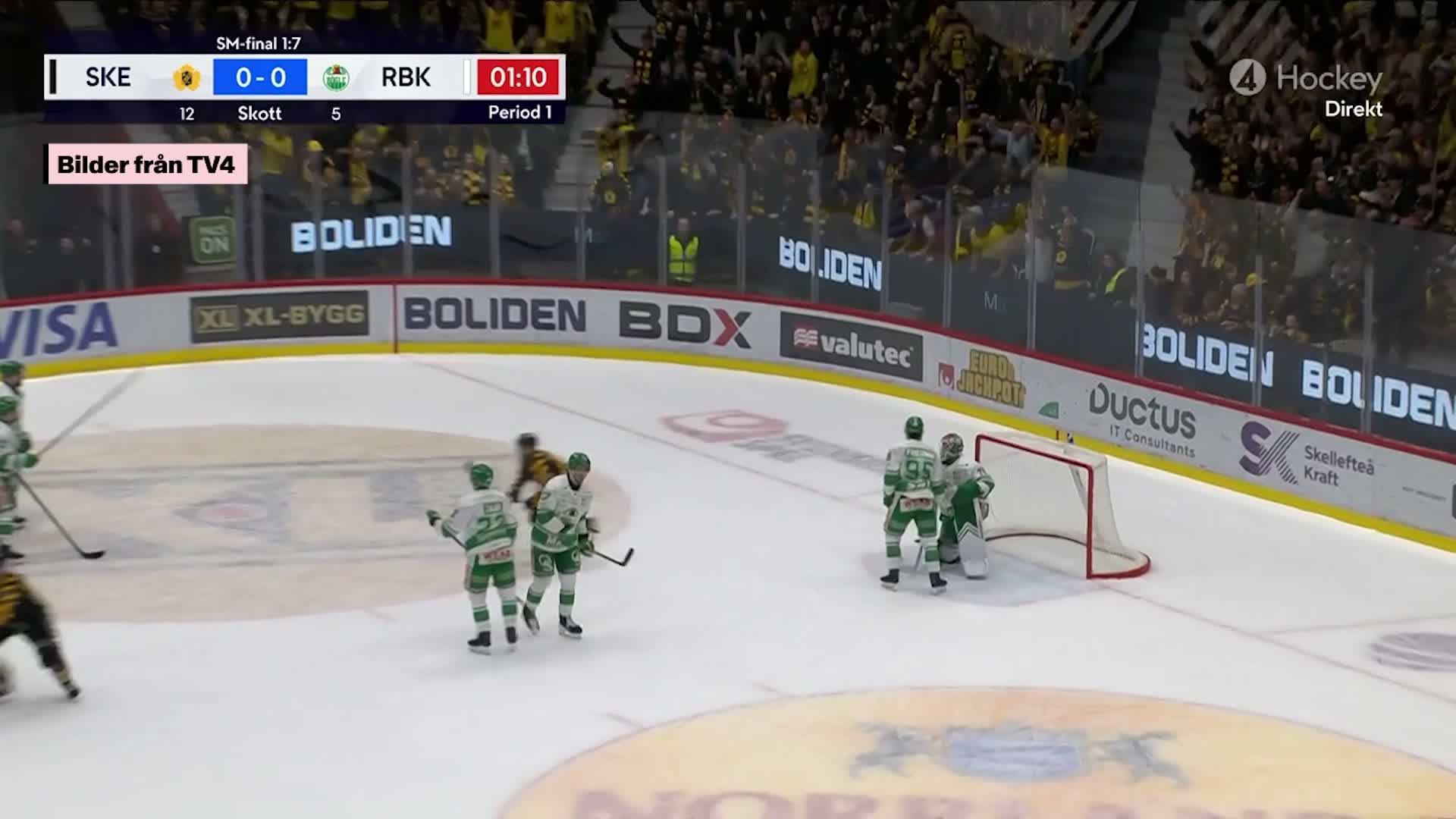 Skellefteå krossar Rögle i den första finalen – 35-13 i skott