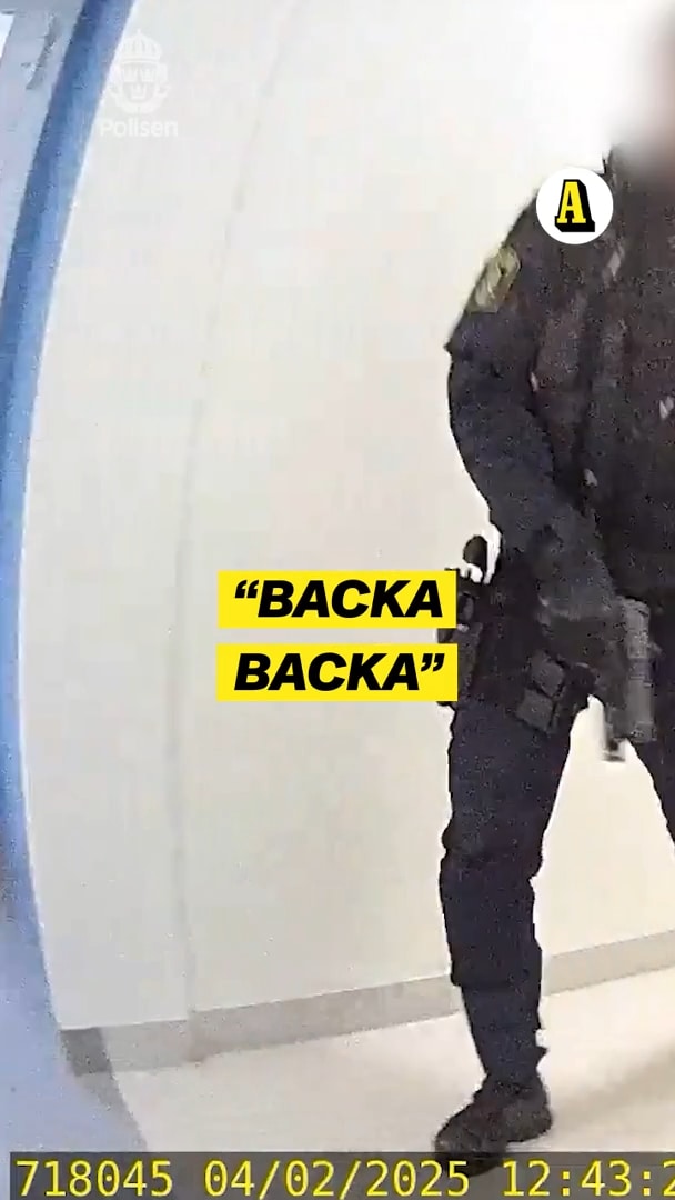 Här är polisens video inifrån Campus Risbergska