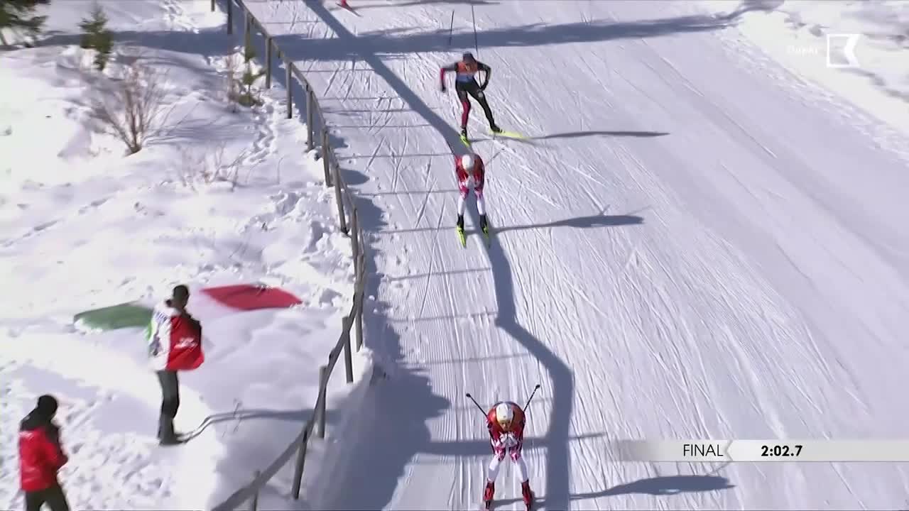 Dramatiska avslutningen i herrarnas längdsprint - se här