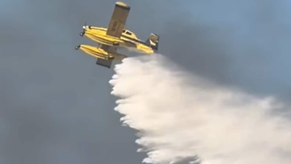 Svenska piloten sl&auml;cker br&auml;nder i s&ouml;dra Frankrike