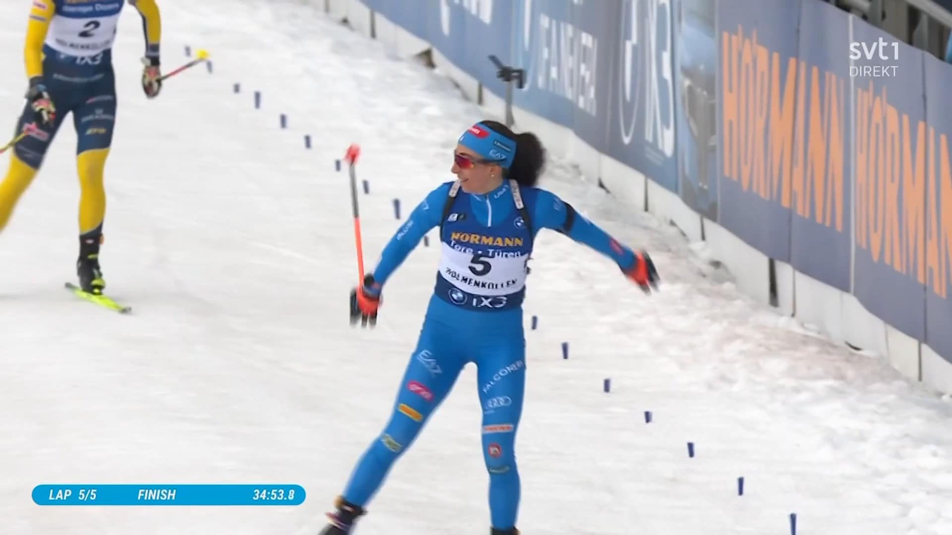 Hanna Öberg tappade segern – ledde efter sista skyttet