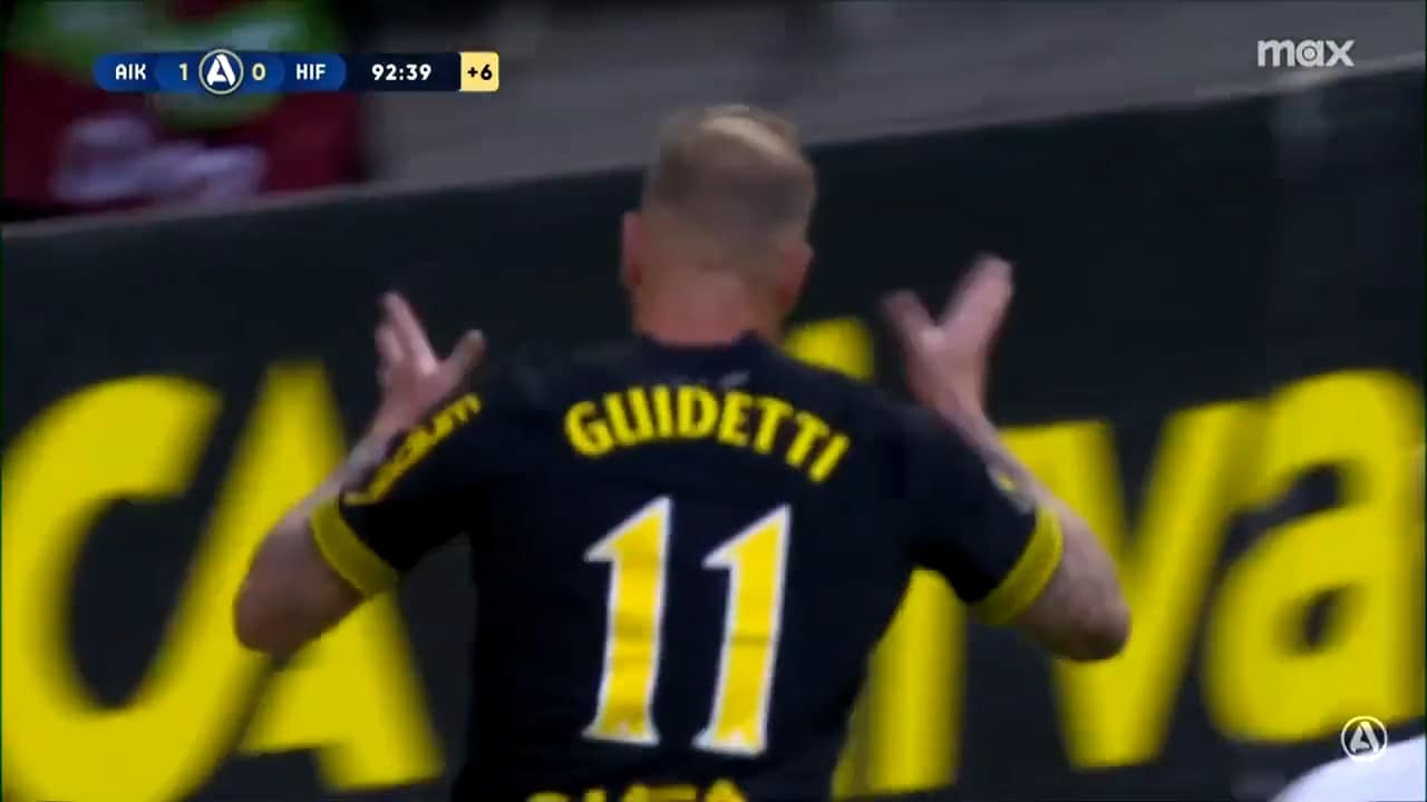 John Guidetti avgör Stockholmsderbyt – stökigt på slutsignal