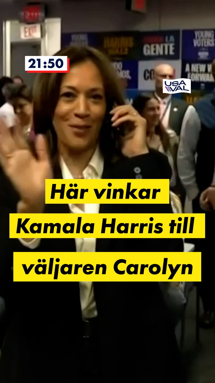 Kamala Harris bryter tystnaden: ”Är det en livekamera här?”