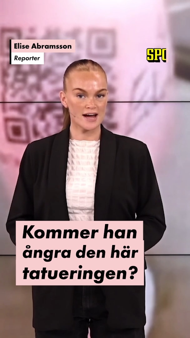 Newcastle-supportern tatuerade in QR-kod