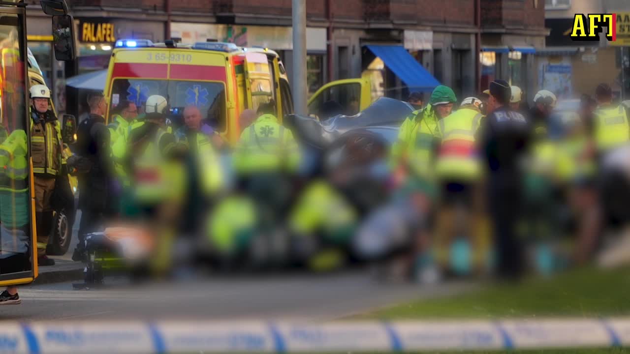 Svår olycka i centrala Malmö