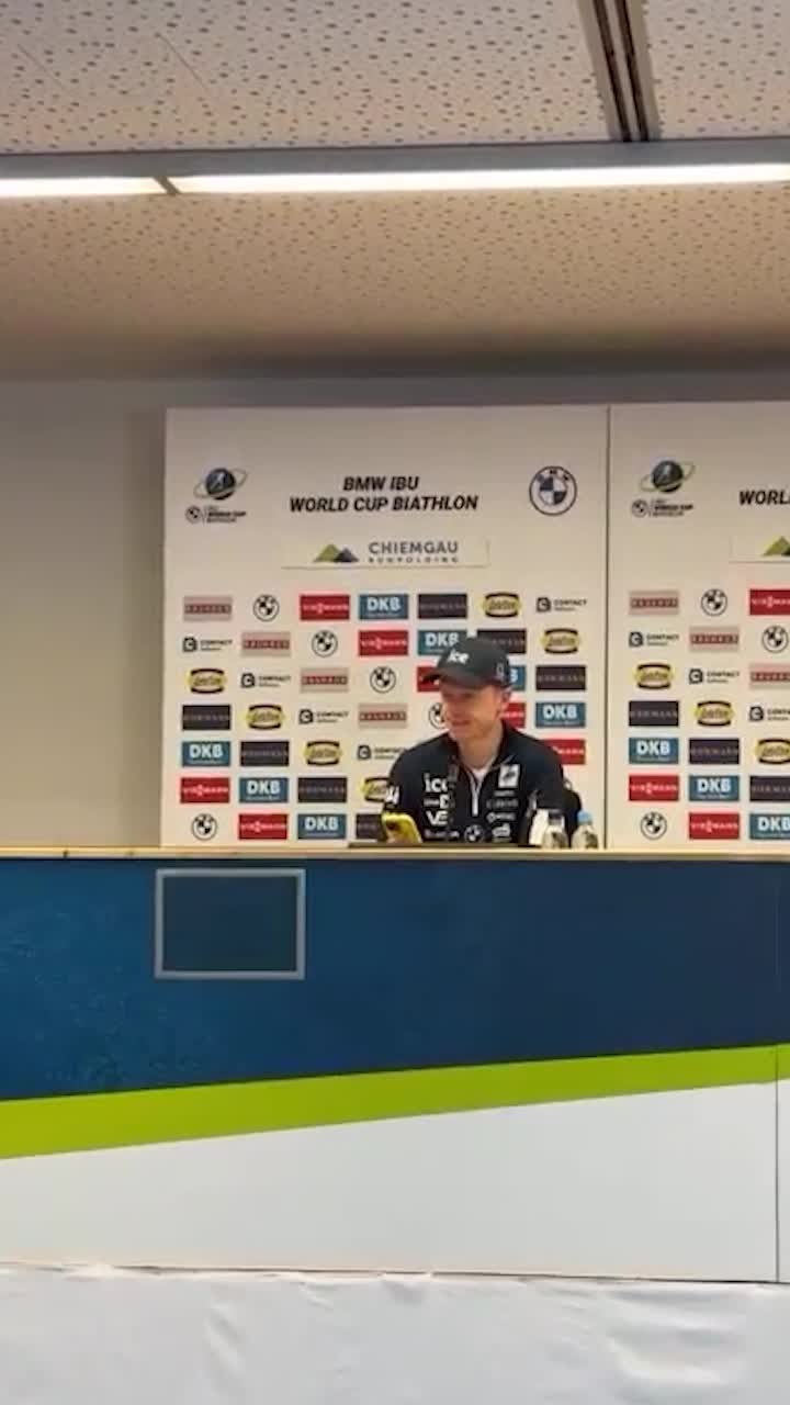 Johannes Thingnes Bö i tårar när han meddelar beskedet