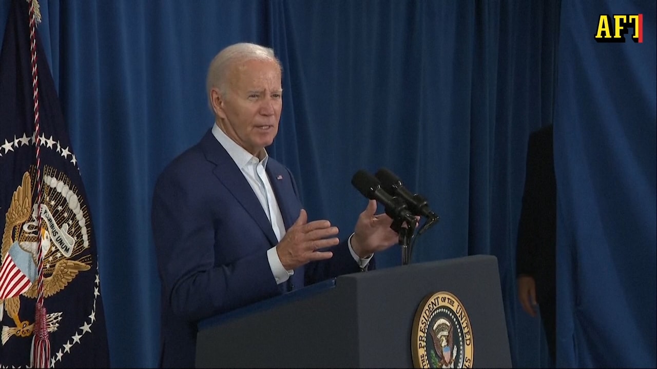 Trump skjuten – hör Joe Bidens reaktion - Aftonbladet TV