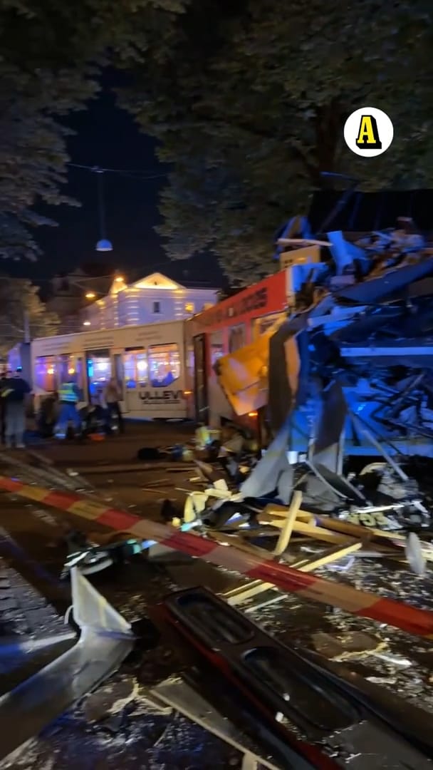 Spårvagn har spårat ur i Göteborg – minst sju skadade
