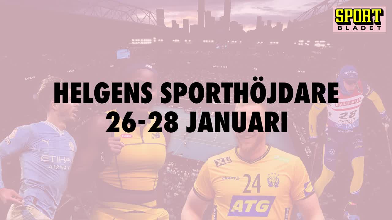 Här är helgens sporthöjdare 26-28 januari