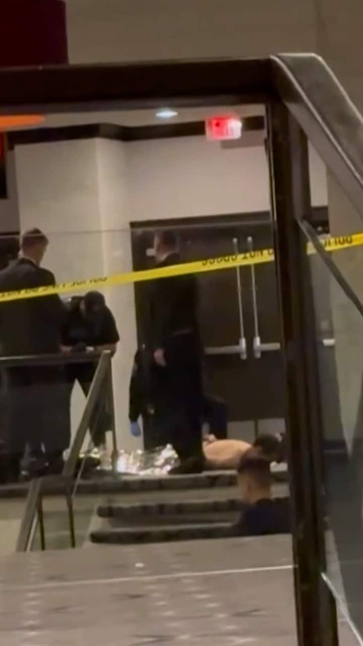 Här grips den misstänkta skytten