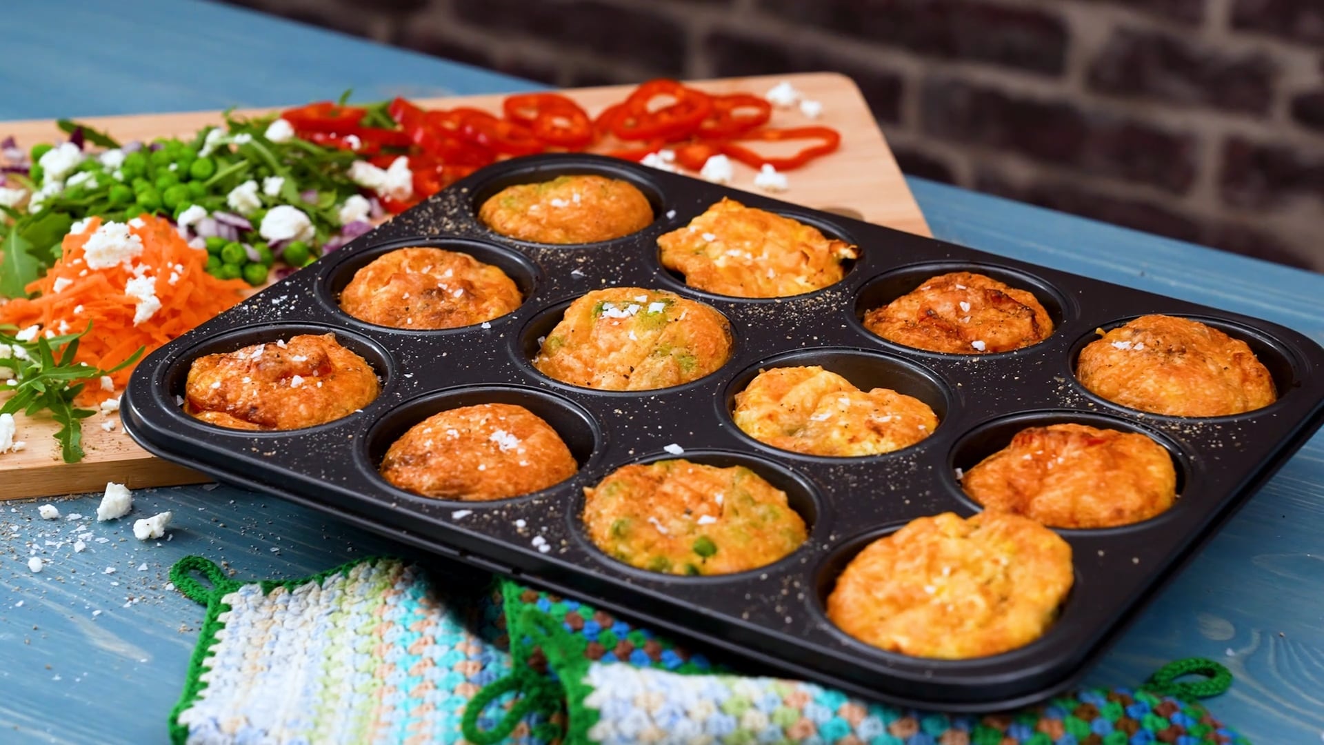 Omelettmuffins av rester