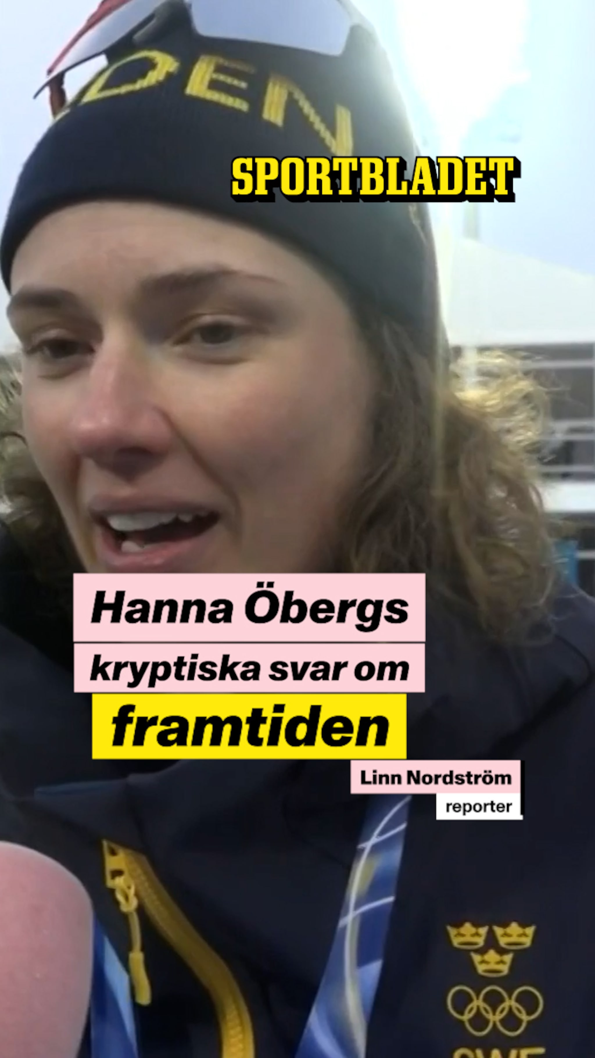 Hanna Öbergs kryptiska besked om framtiden