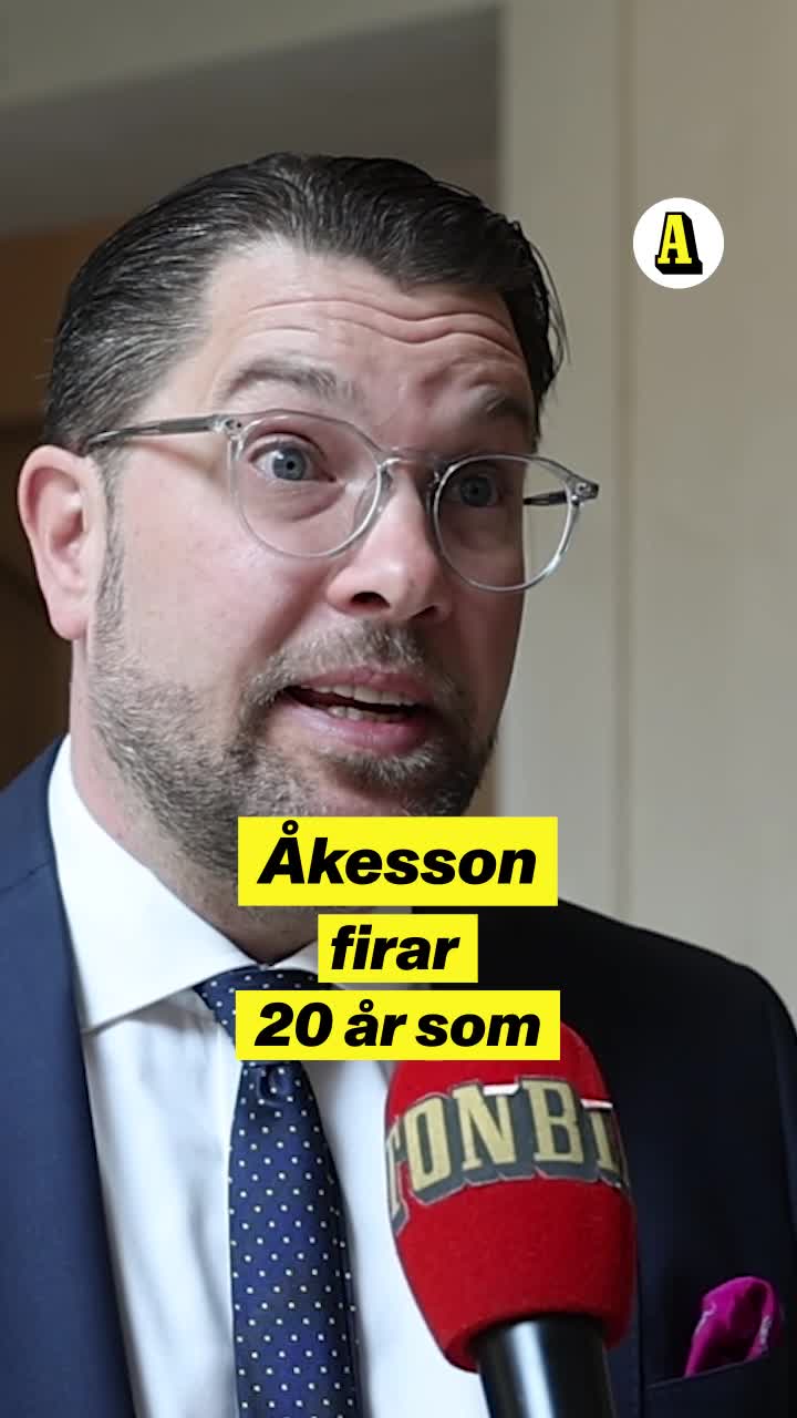 Så firar Åkesson 20 år som partiledare