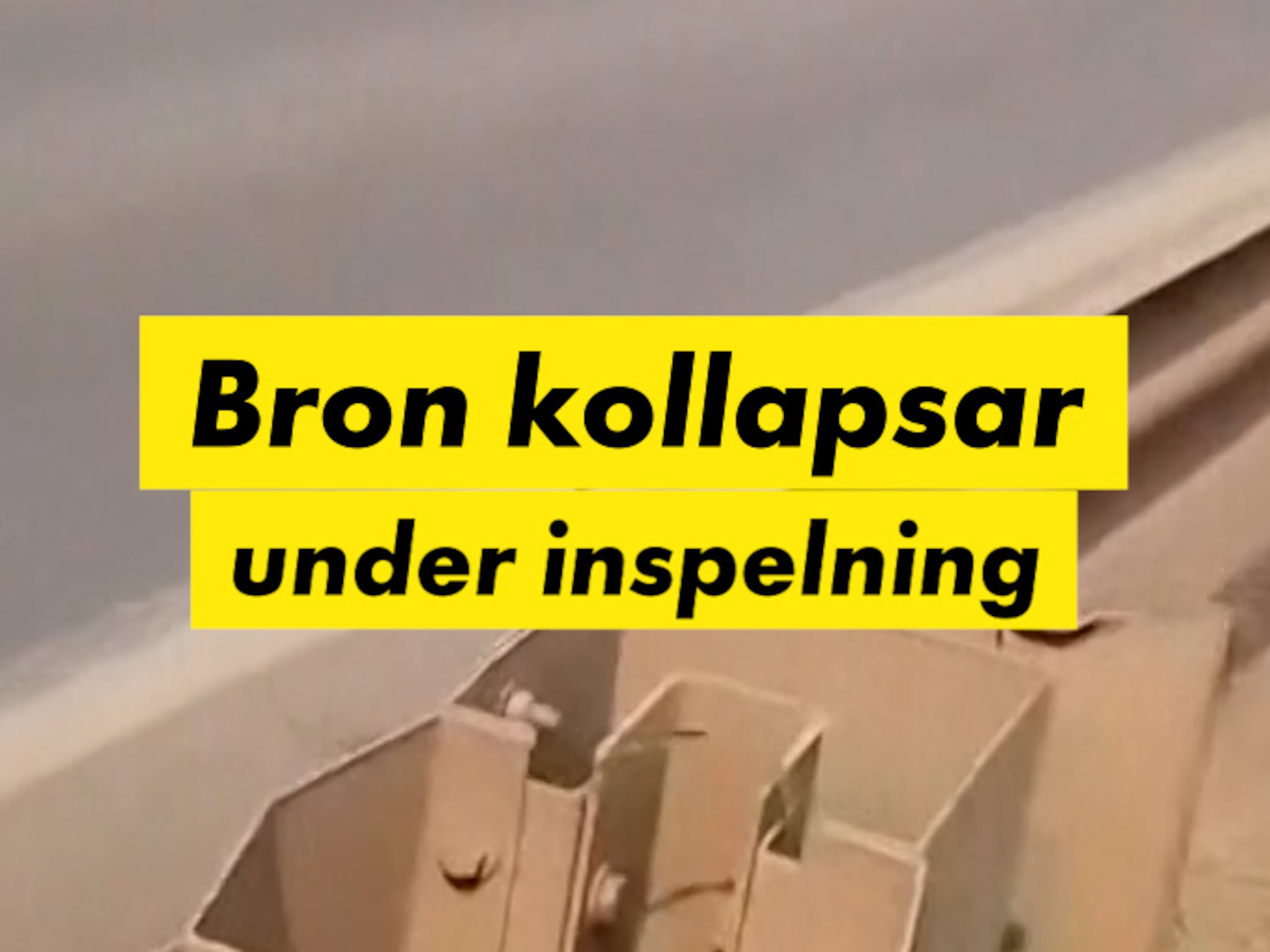 Här kollapsar bron i Brasilien – mitt under inspelning