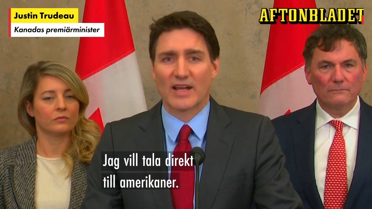 Hör Kanadas svar på Trumps tullar: “Kommer påverka”