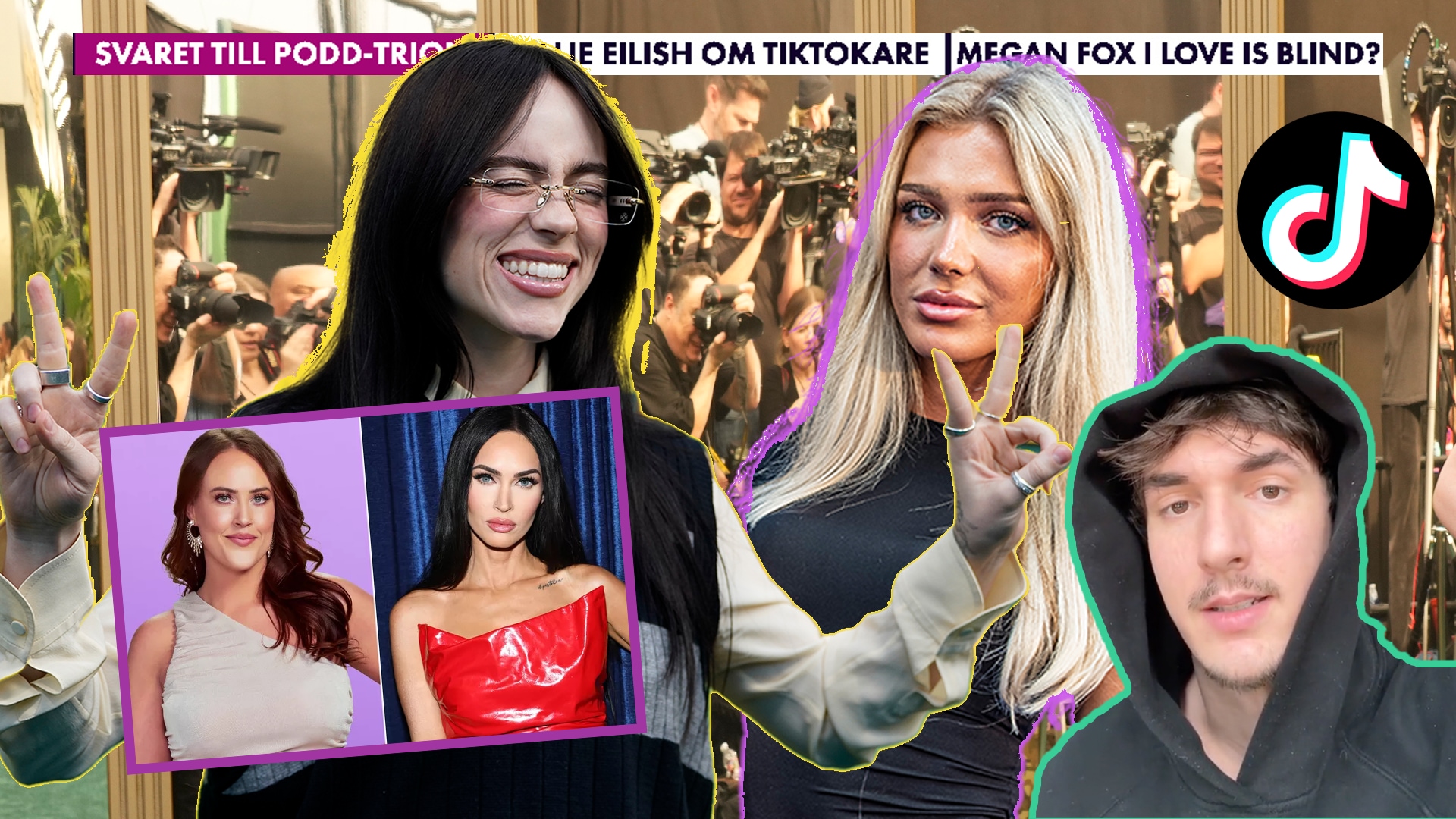 Tiktokare på stora event och Megan Foxs dubbelgångare - Här är veckans nöjessnackisar