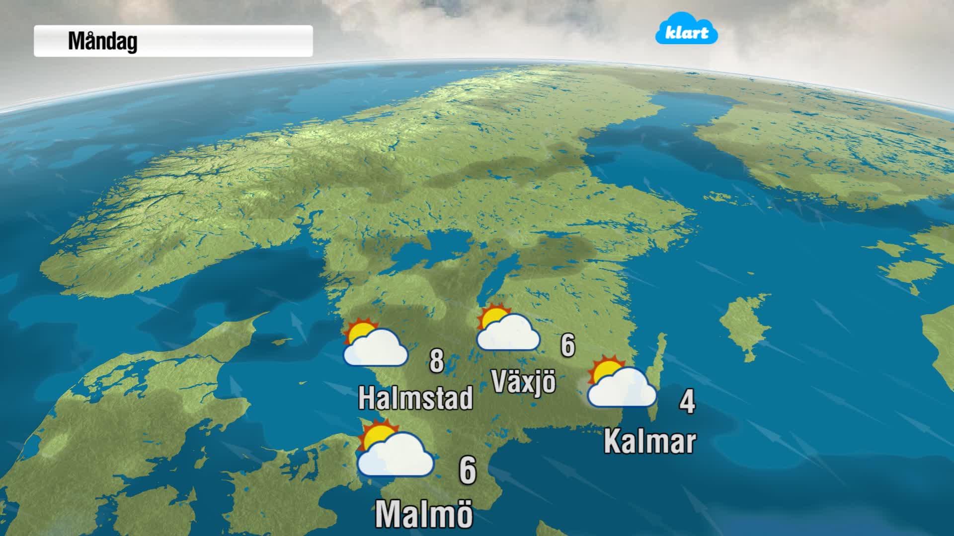 Efter soligt väder kommer ett lågtryck med regn, snö och halka