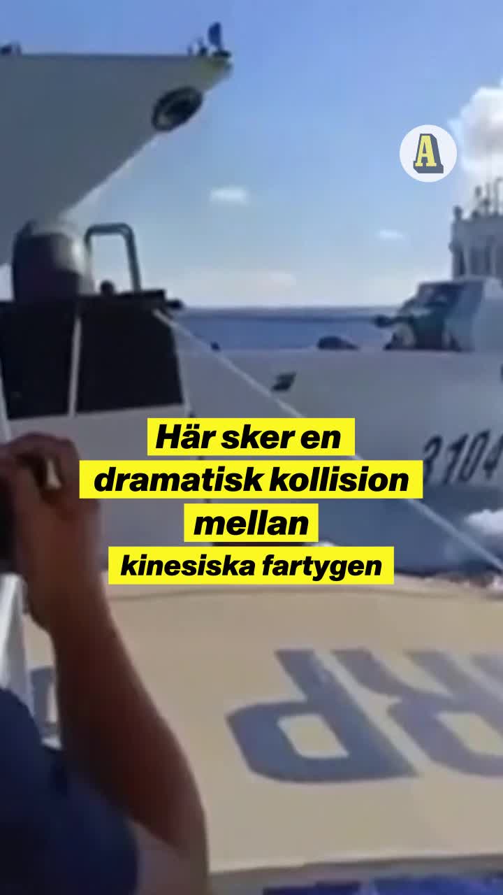 Här kolliderar fartygen under dramatiska jakten
