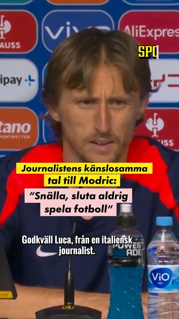 Känslosamma talet till Luka Modric: "Sluta aldrig spela"