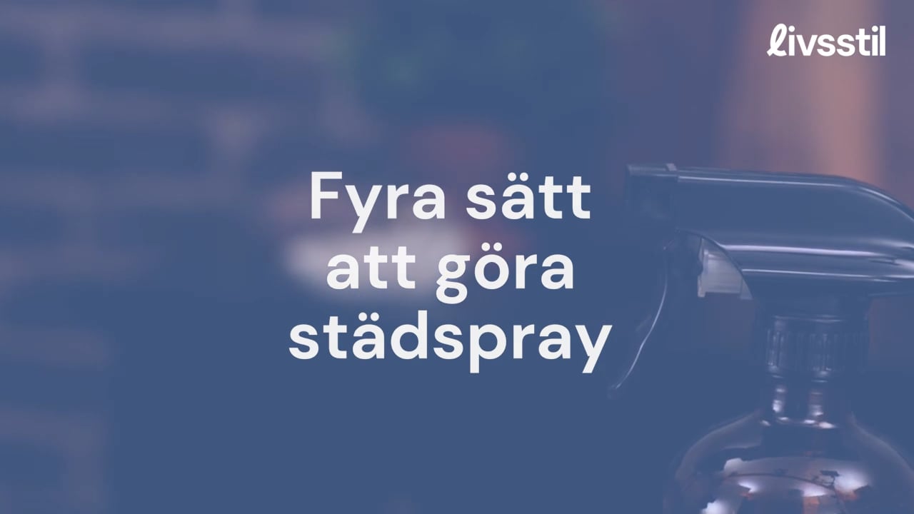 Så gör du enkelt ditt eget städkit
