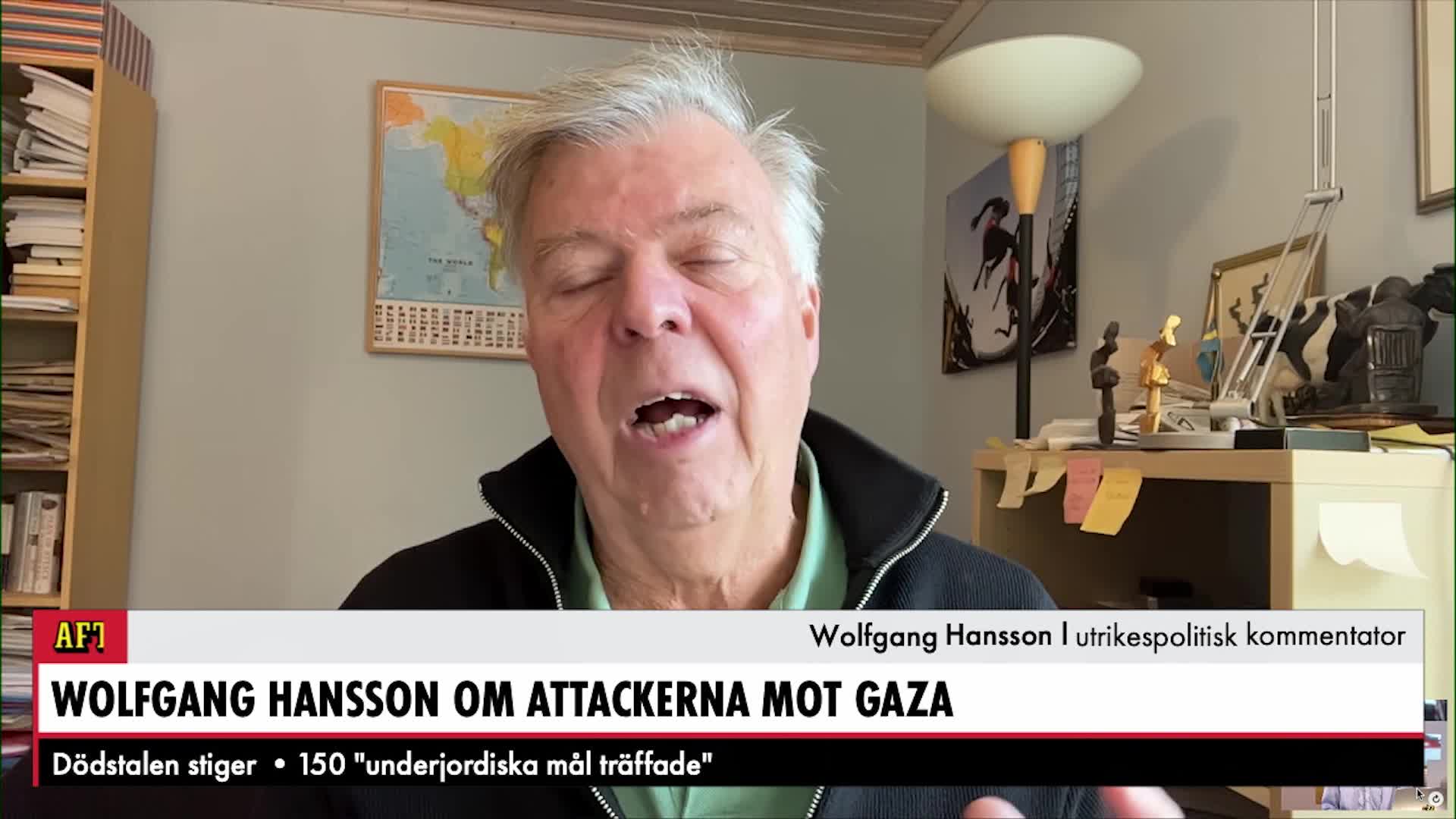 Wolfgang Hansson om attackerna mot Gaza