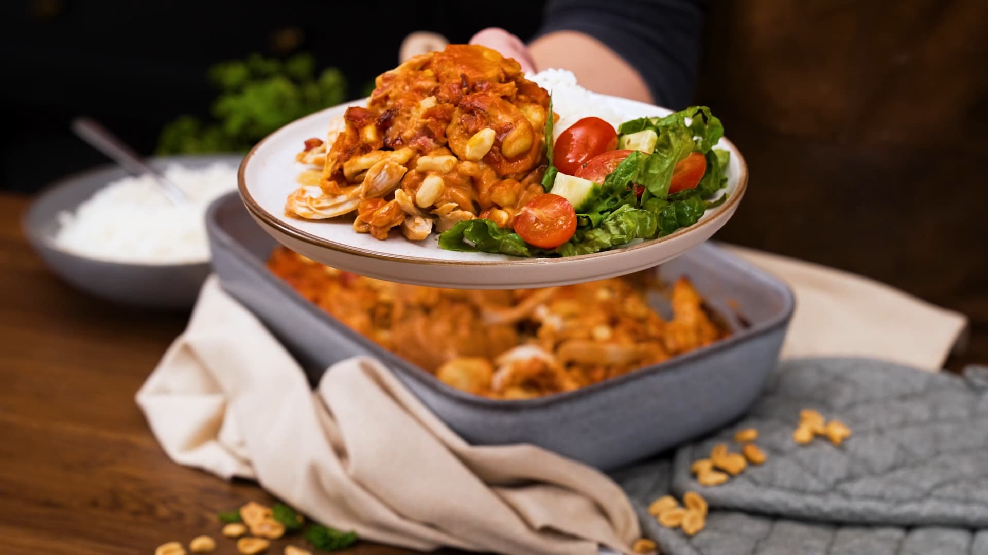 Flygande Jakob med kyckling