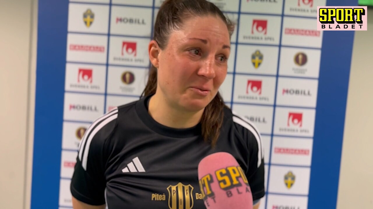 Tårarna efter segern i svenska cupen: Blir så känslosam