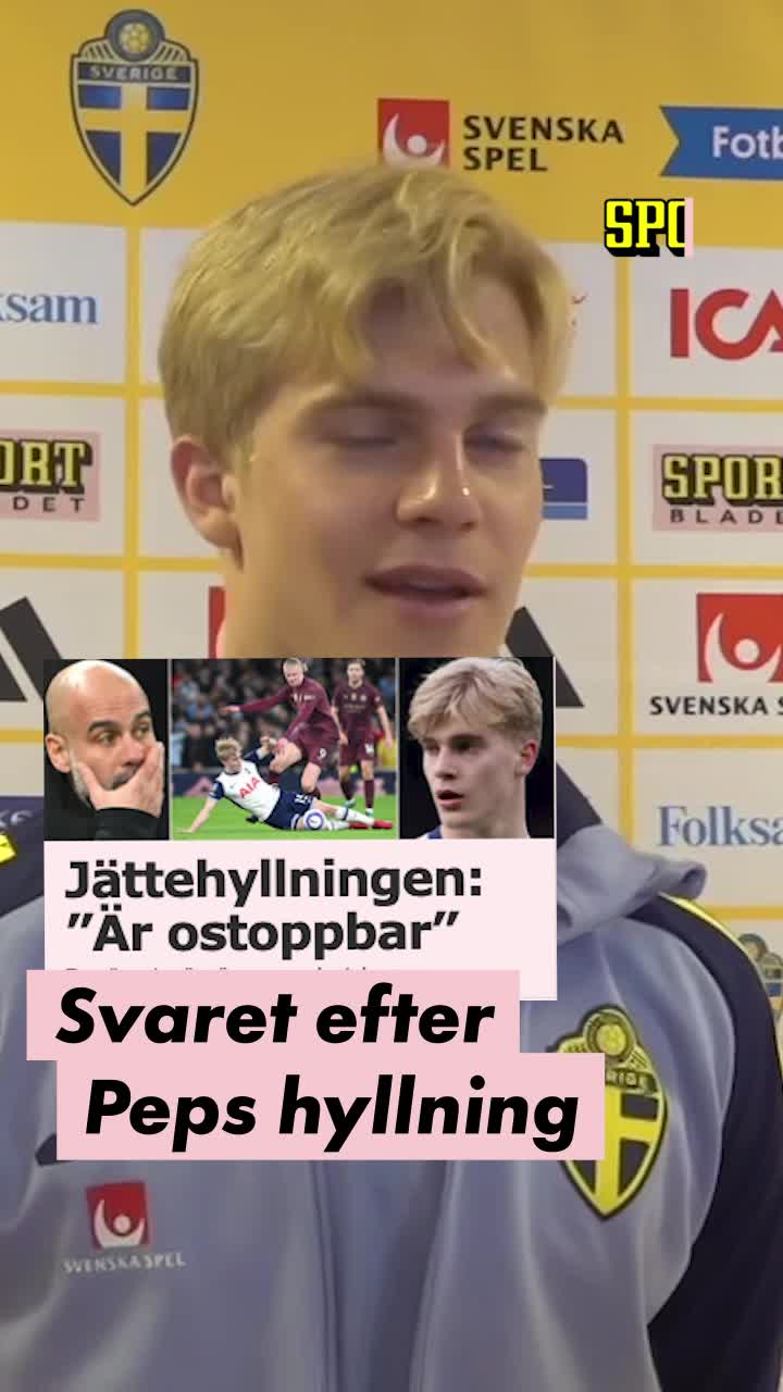 Lucas Bergvall om hyllningen från Guardiola