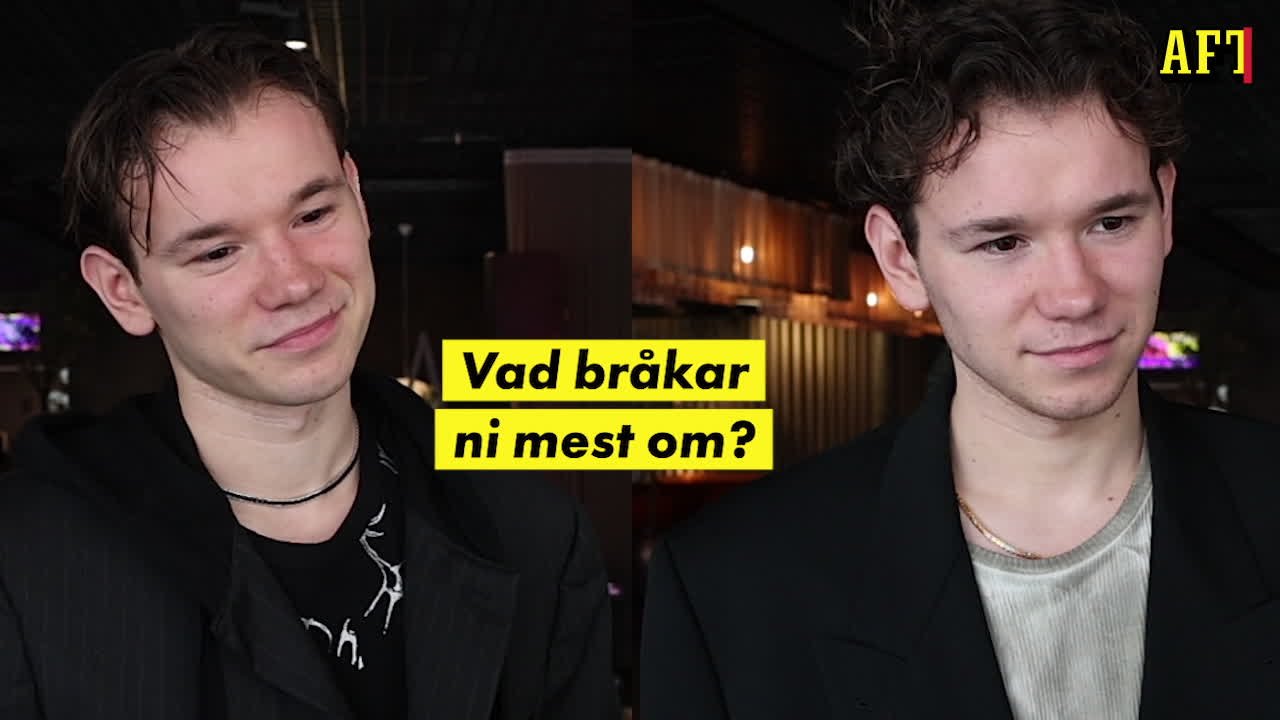 Tvillingarna svarar på frågor om varandra: &ldquo;Martinus är så laid-back&rdquo;