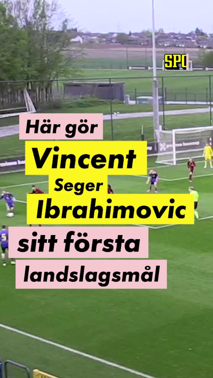 Här gör Zlatans son sitt första landslagsmål