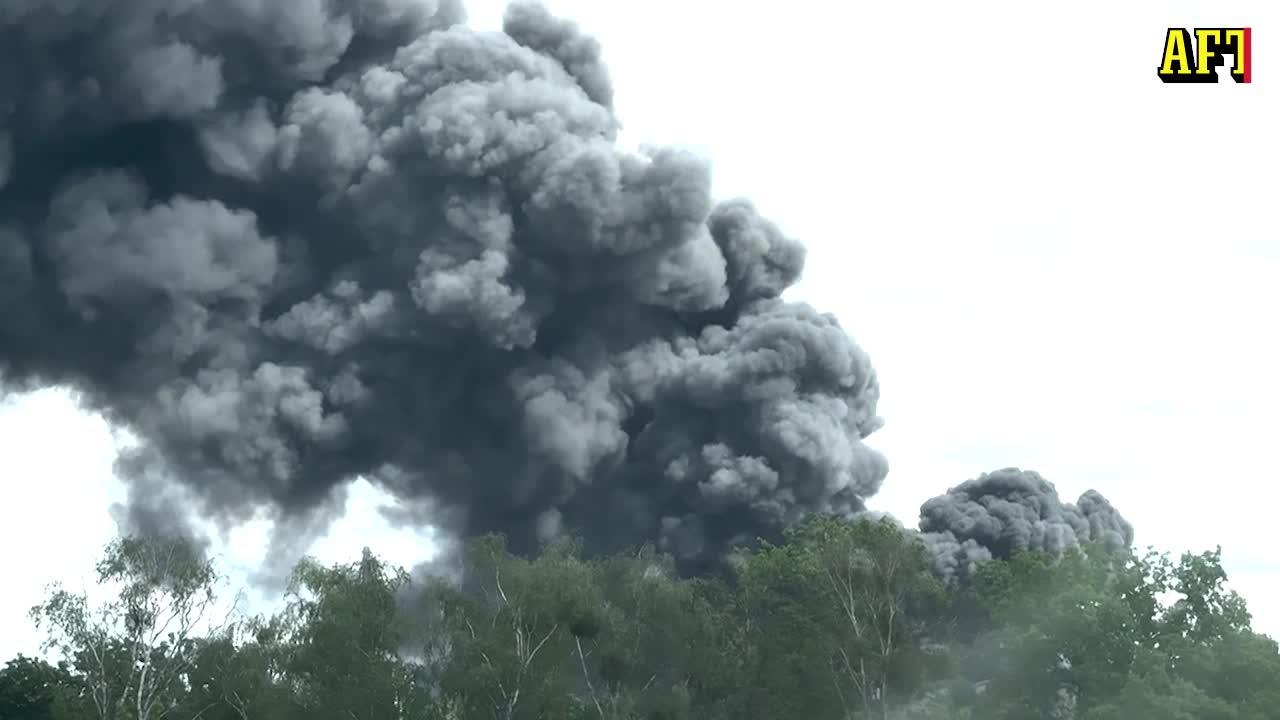 Här sprids pelaren med giftig rök över Berlin