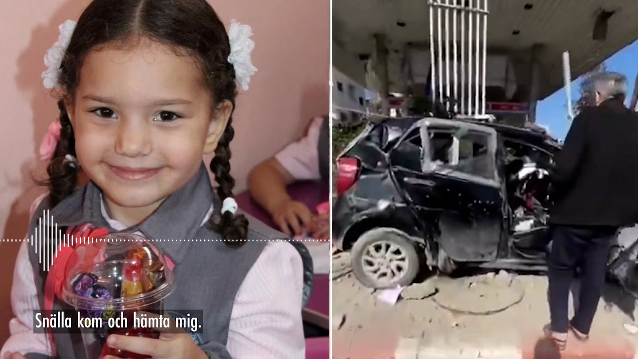 Hör 6-åringens larmsamtal från Gaza: ”Snälla hämta mig”