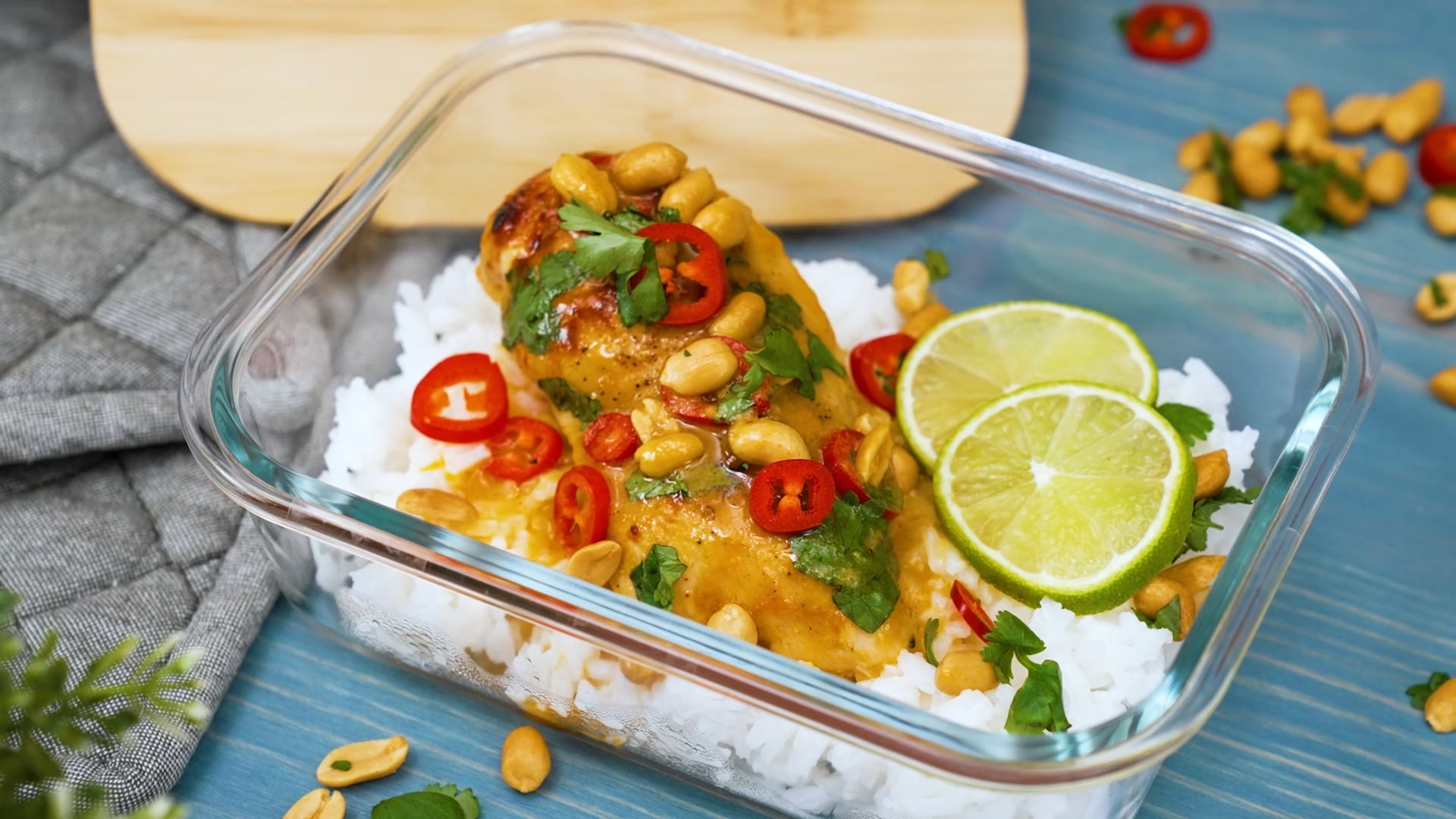 Kyckling i sötsyrlig mangosås