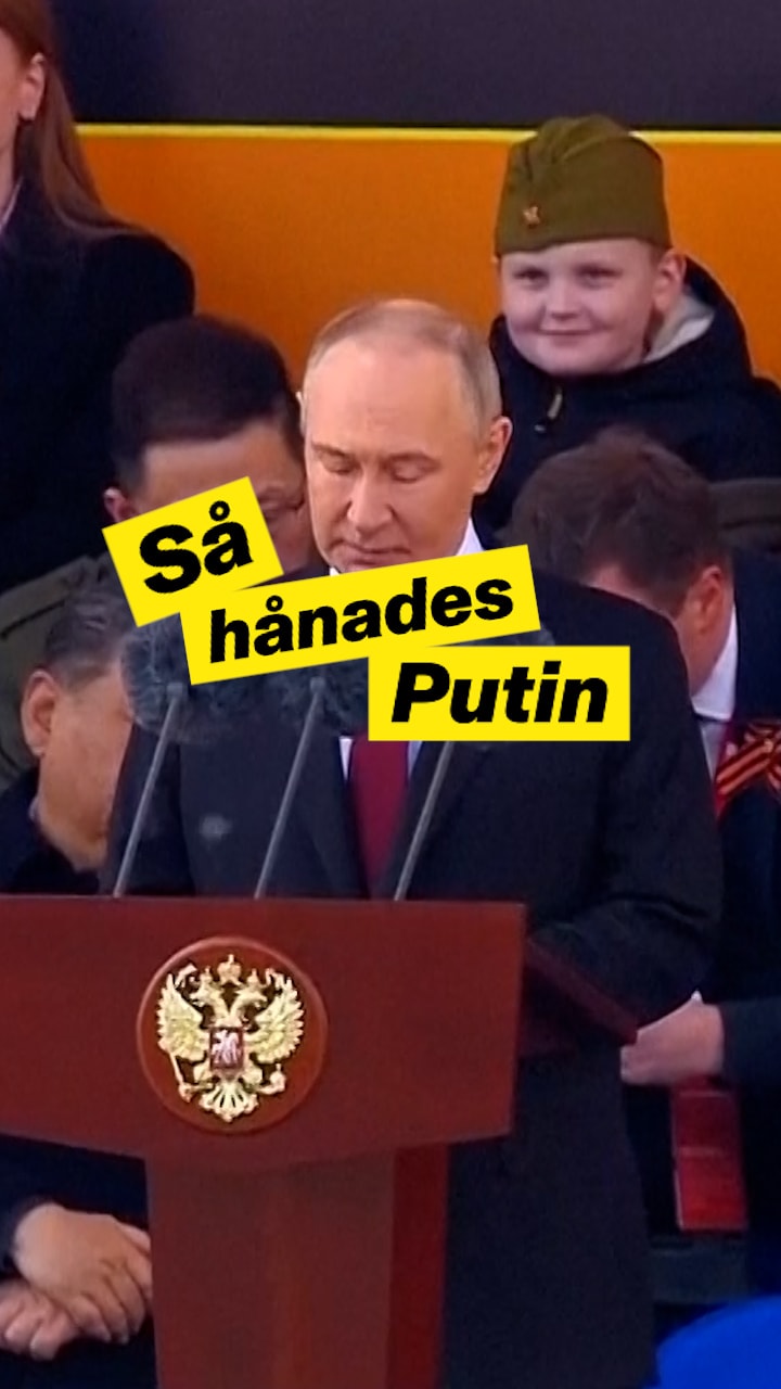 Putin hånades på segerdagen – formen av ett könsorgan