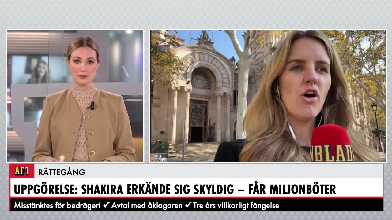 Rättegången över på två minuter - Shakira slipper fängelse