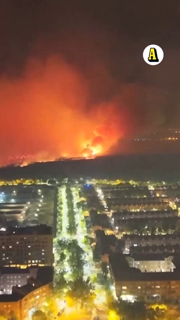Dödlig brand norr om Madrid