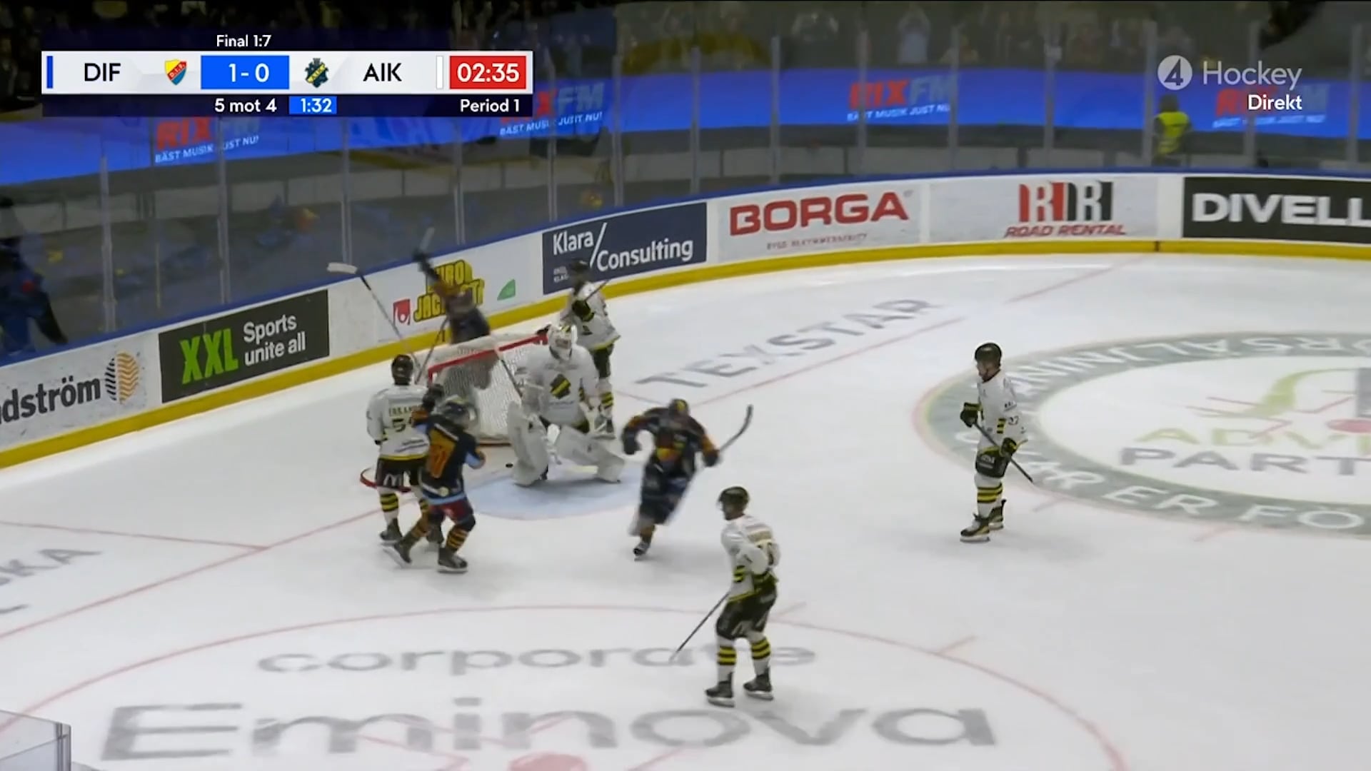 Djurgården vinner första finalmötet mot AIK