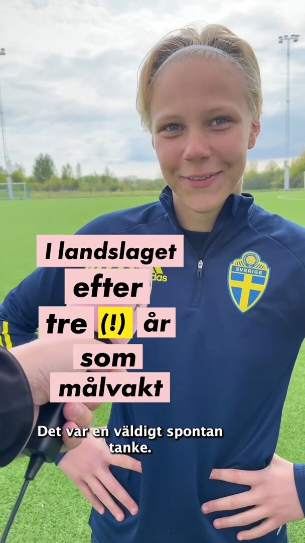 I landslaget efter tre år som målvakt: “Väldigt spontant”