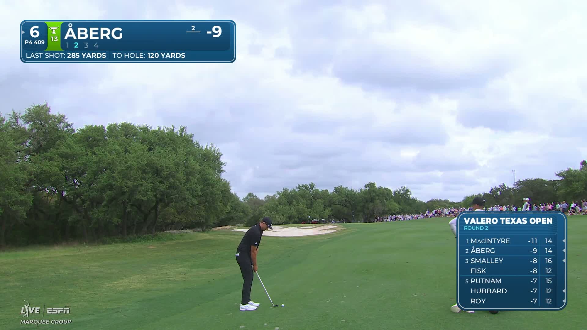 Åberg sätter den från 110 meter – se slaget