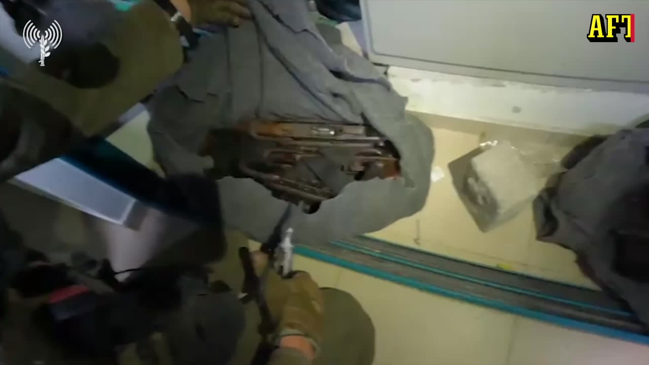 Filmerna som IDF påstår visa Hamas ledningscentral på sjukhus