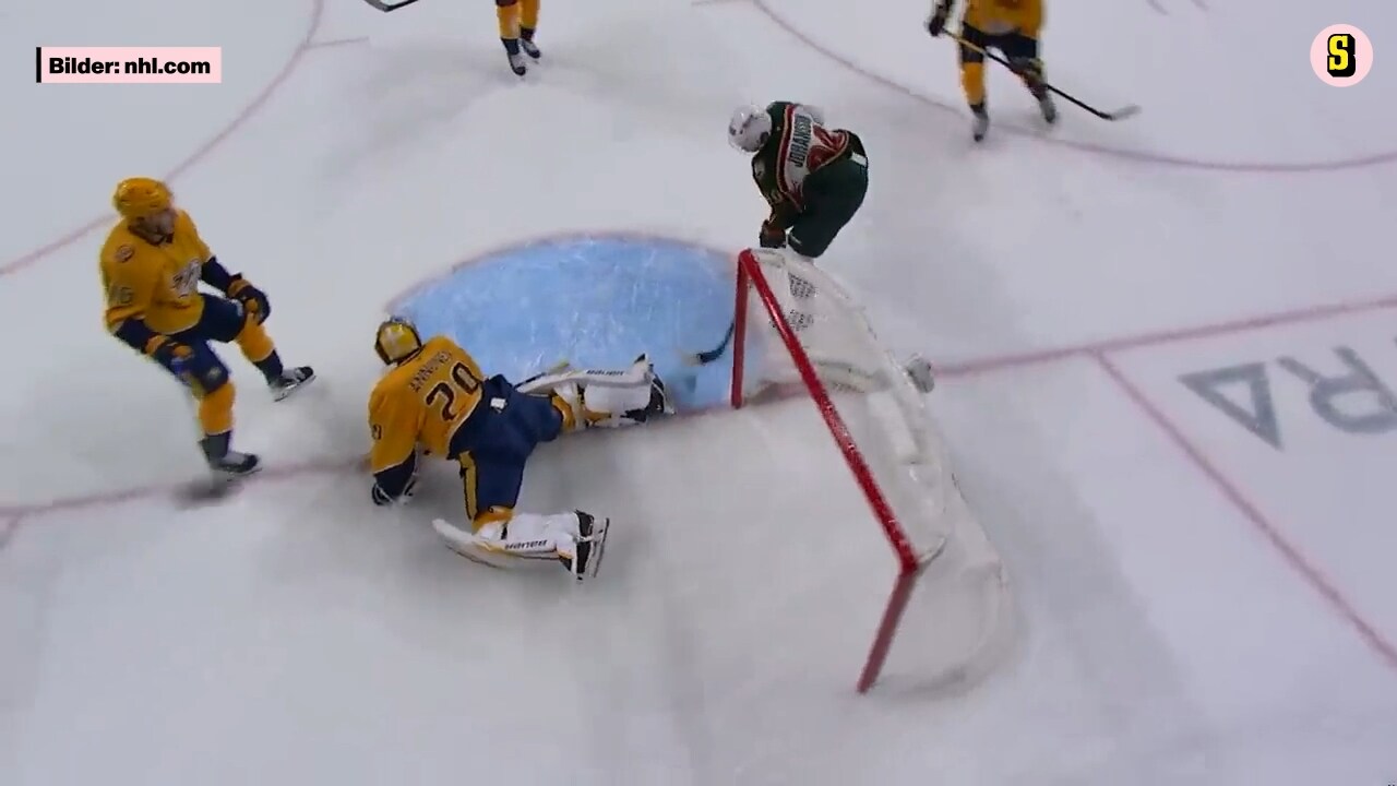Svensken gör mål – trots att pucken aldrig går i mål