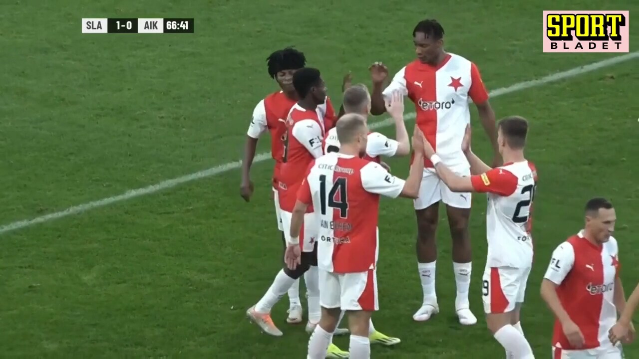 AIK förlorade mot Slavia Prag – se målen här