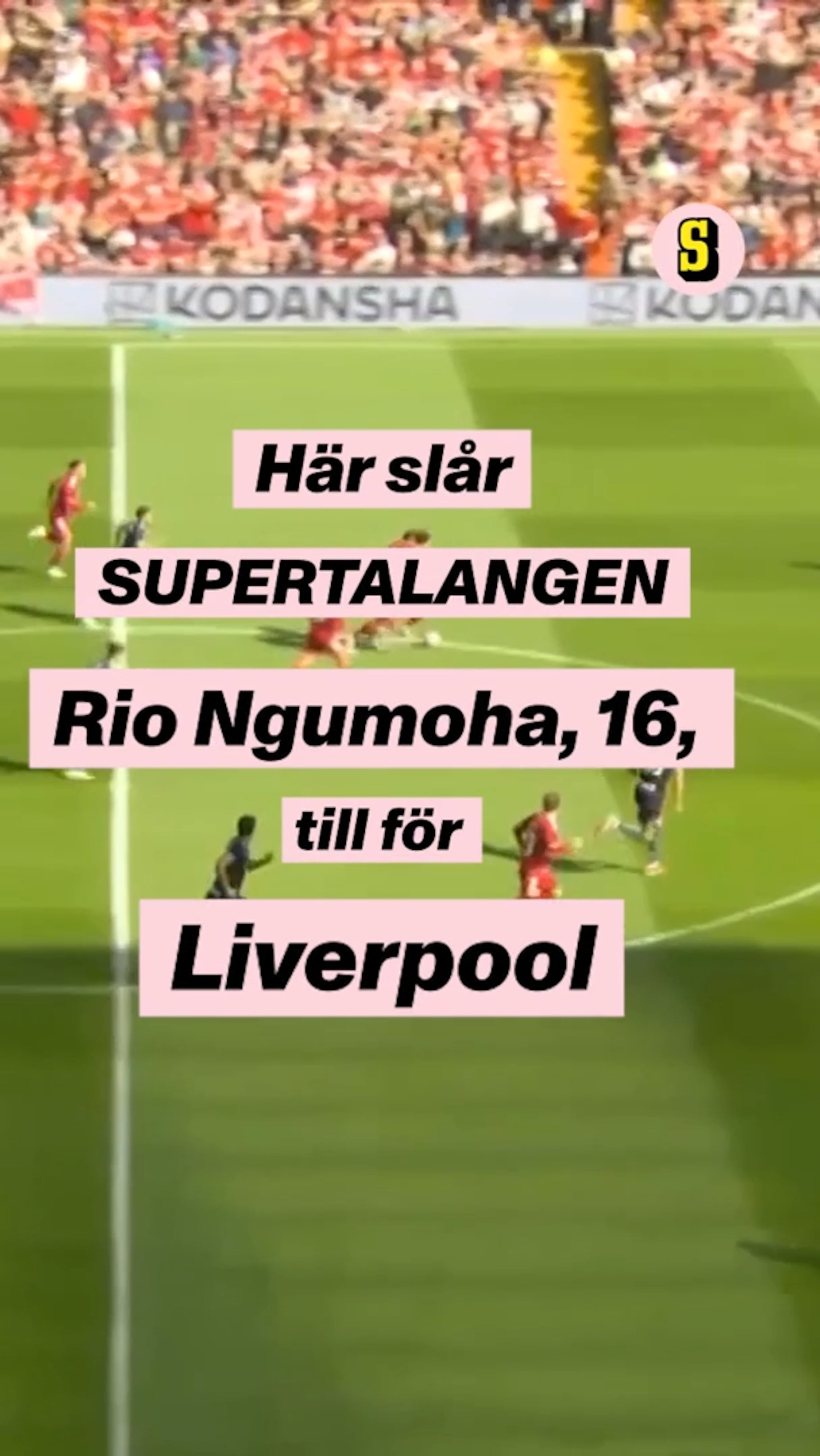 Här slår Liverpools 16-årige supertalang till på Anfield